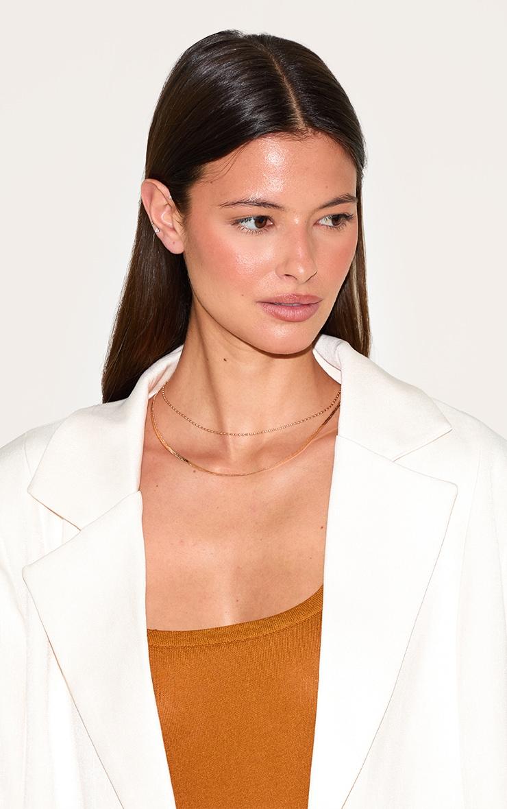 Gold Snake Chain Layer Necklace Product Image