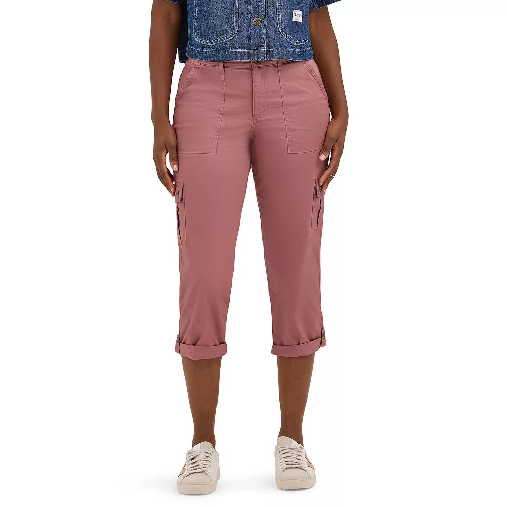Women's Lee® Flex-To-Go Cargo Capri Pants, Size: 12, Henna Product Image