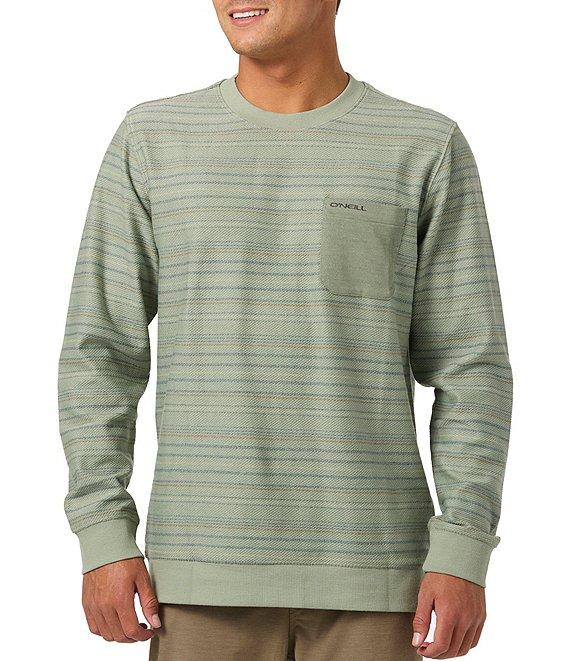 O'Neill Bavaro Long Sleeve Striped French Terry Sweatshirt Product Image