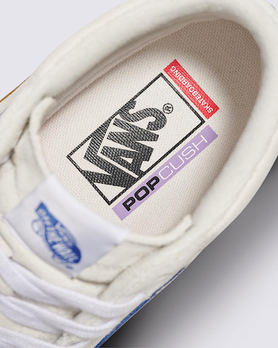 Skate Sk8-Hi Shoe in White / Blue / Gum| Vans US Product Image