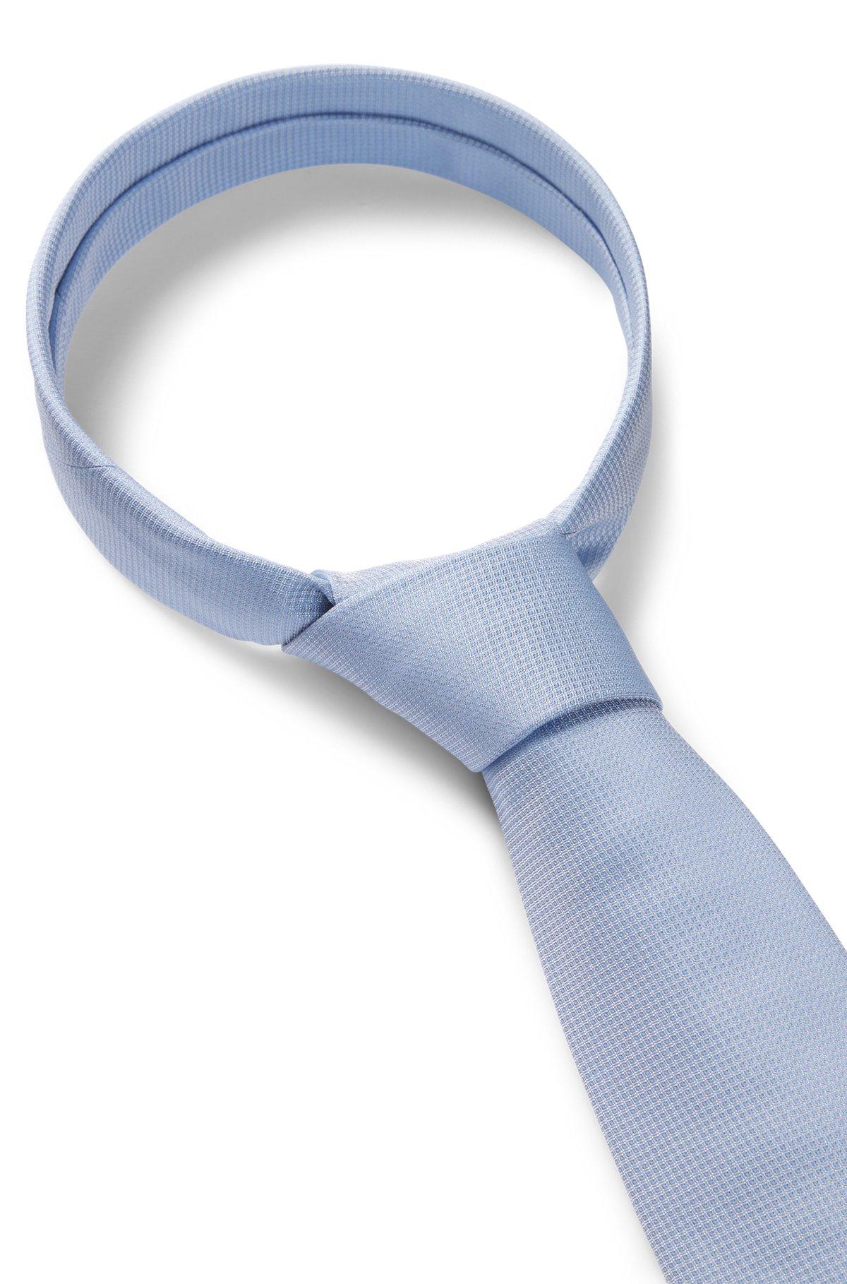 Micro-pattern jacquard tie with silk Product Image