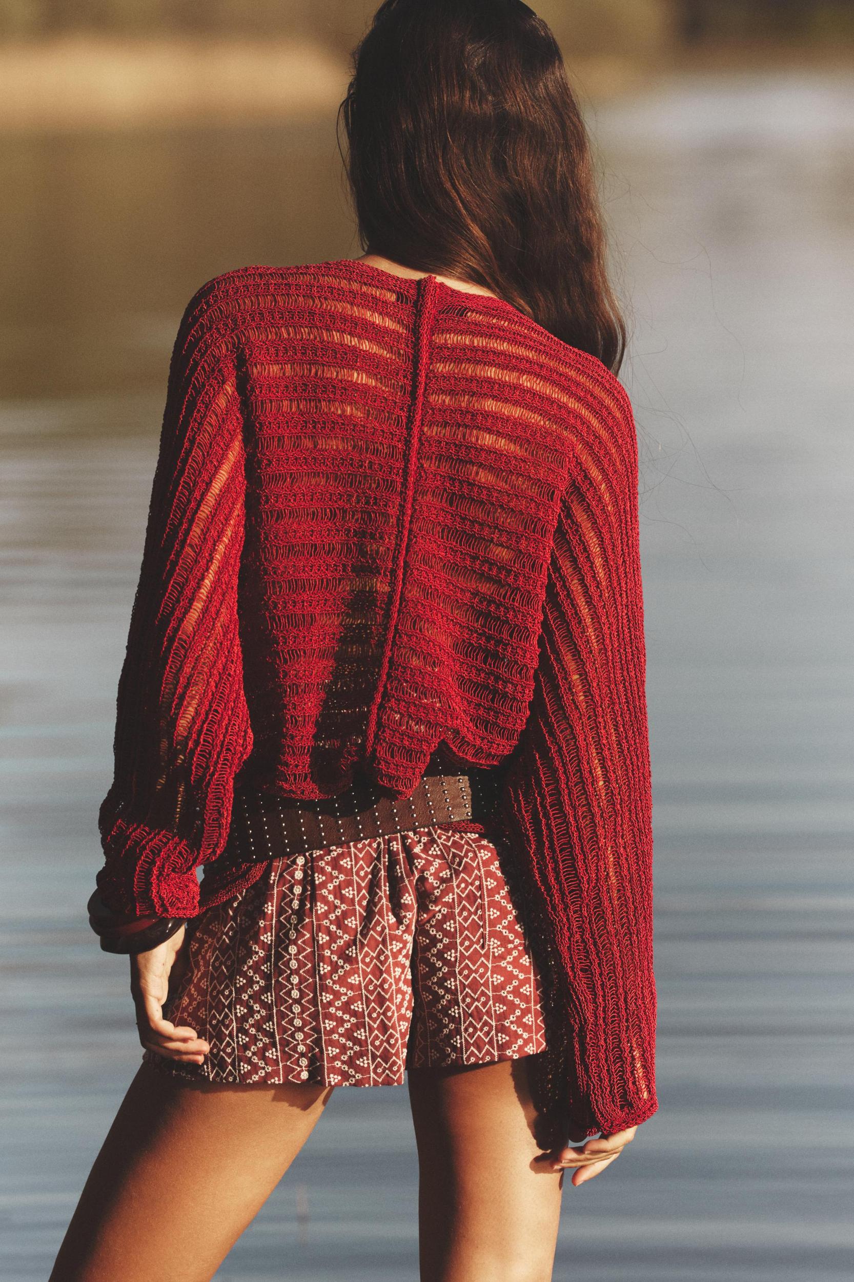 LACE KNIT SWEATER Product Image