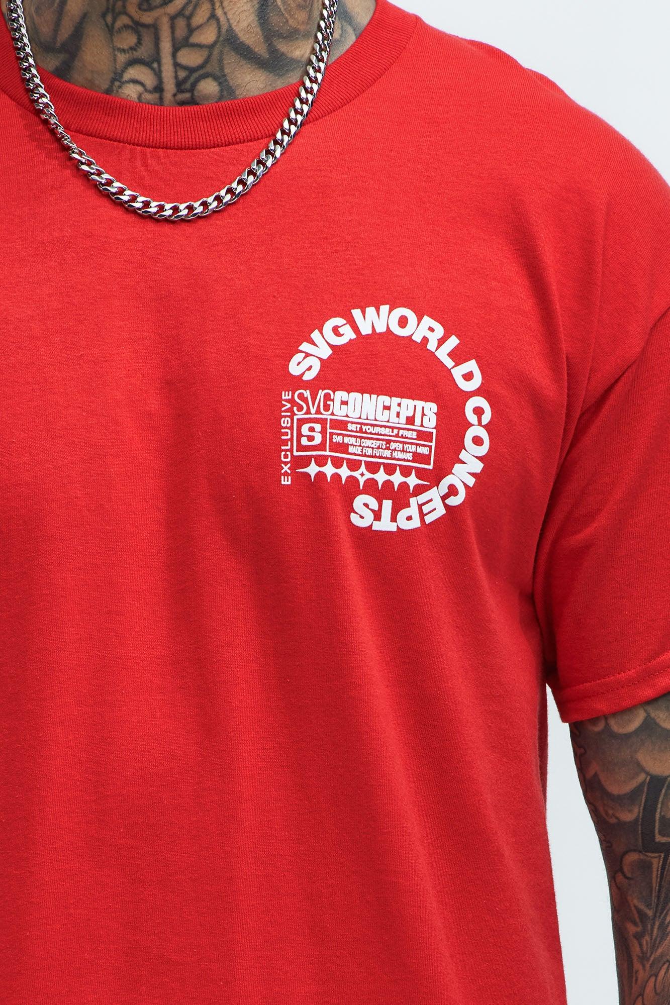 SVG World Concepts Short Sleeve Tee - Red Product Image