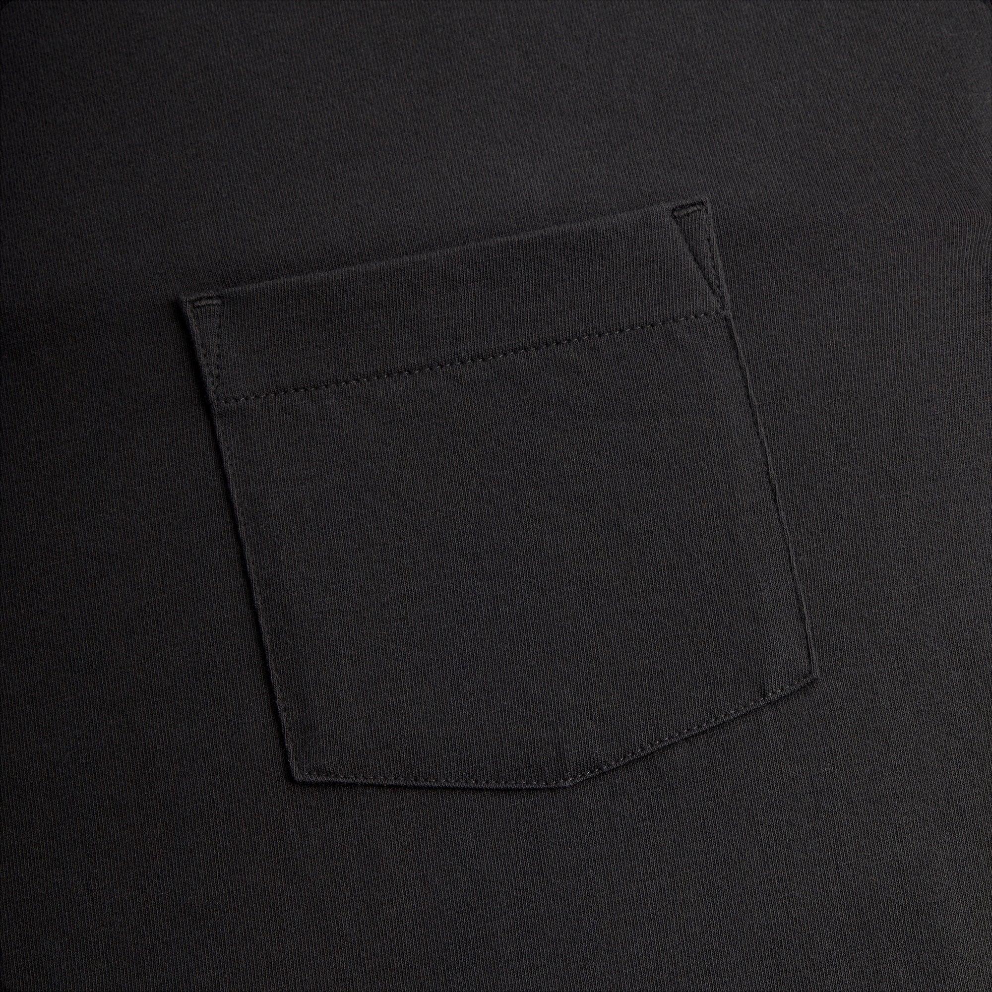 Kith Long Sleeve Leonard Pocket Tee - Black Male Product Image