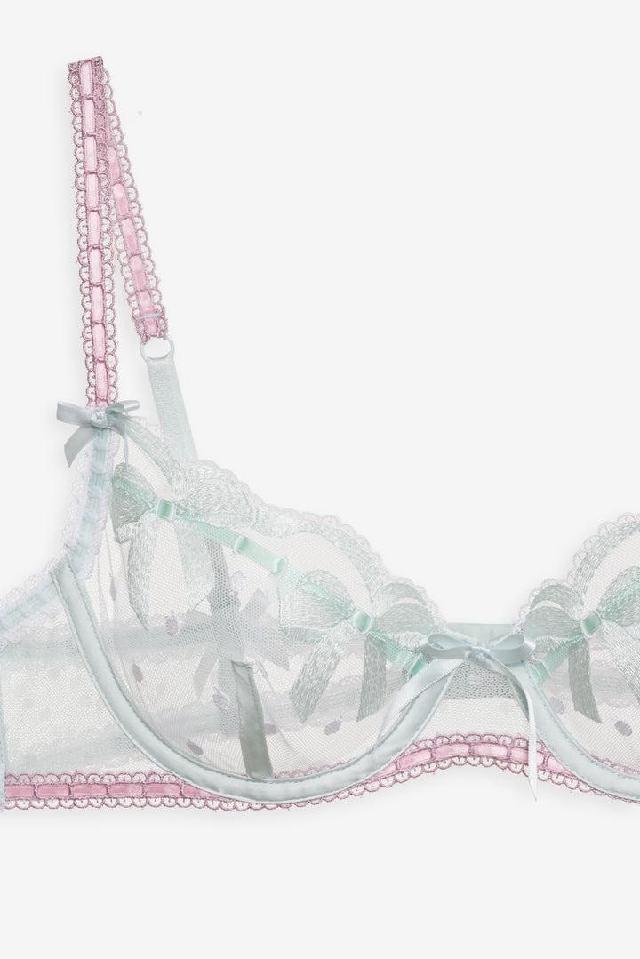 Billie Bow Underwire Bra — Mint Product Image