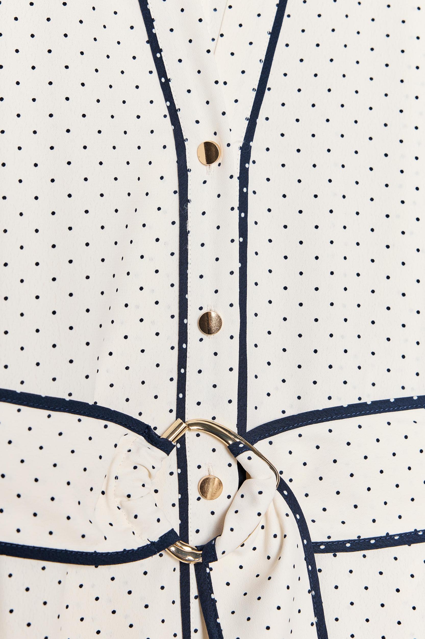 POLKA DOT MIDI SHIRTDRESS Product Image