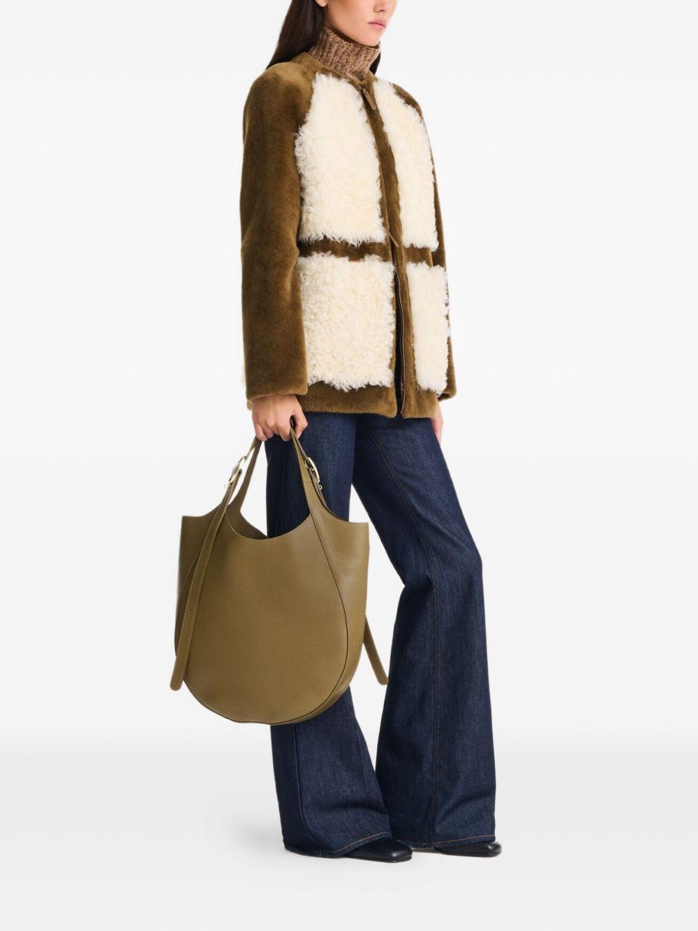 Le Foulonné XL leather tote bag Product Image