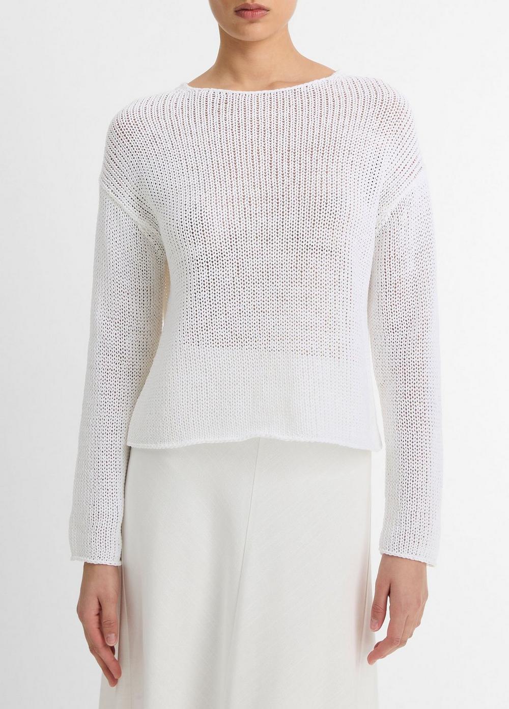 Italian Coated Cotton-Blend Sweater Product Image