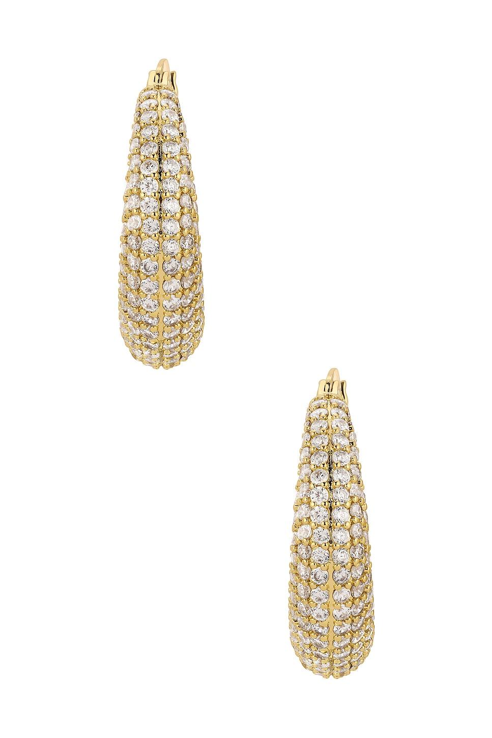 Small Pave Becca Hoops Lili Claspe Product Image