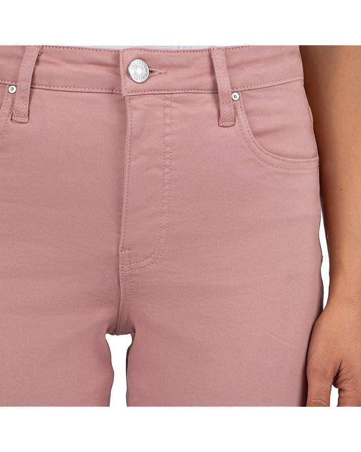 Kelsey High-Rise Ankle Flare With Raw Hem In Ecru Product Image