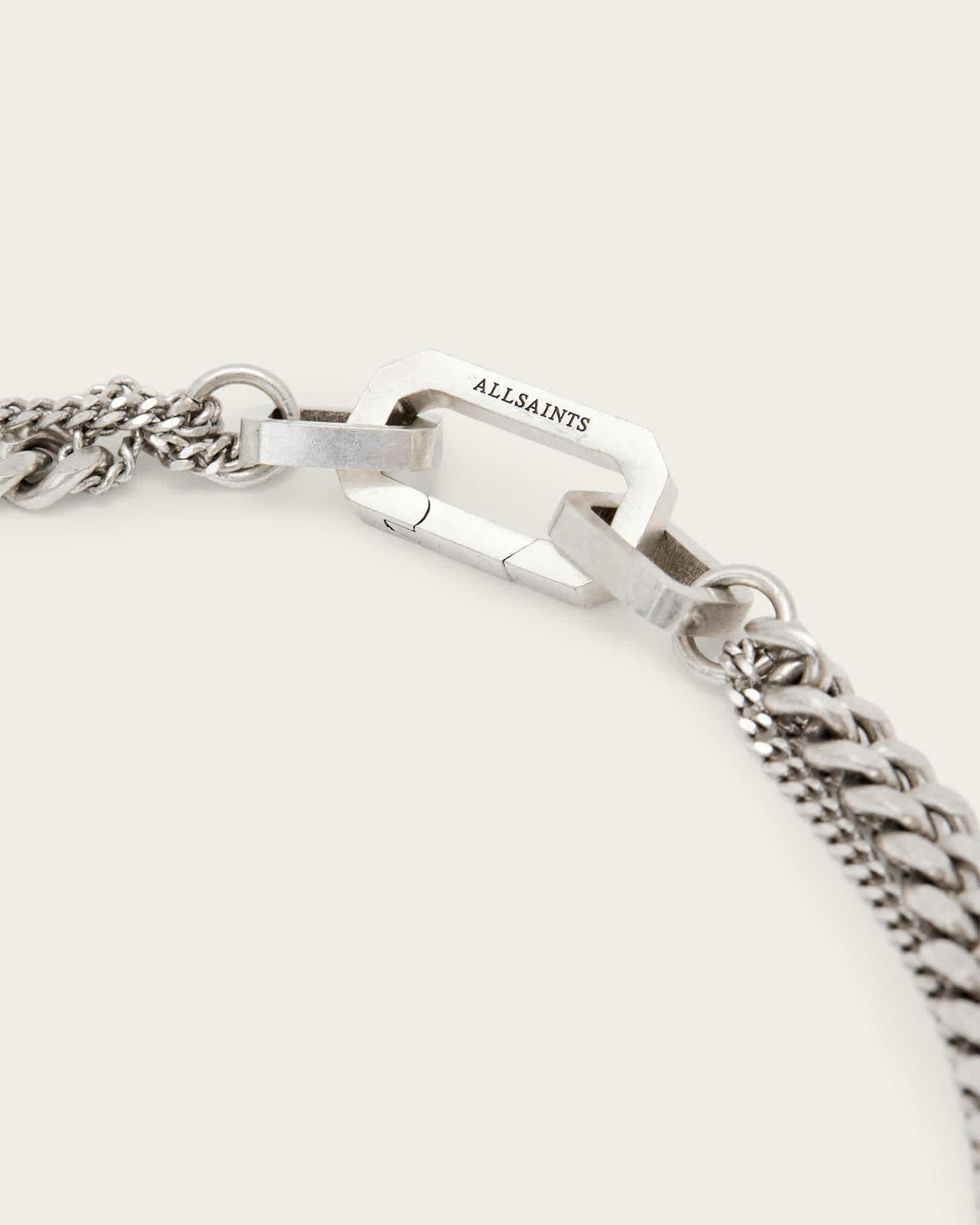 Lia Chunky Necklace WARM SILVER | ALLSAINTS US Product Image