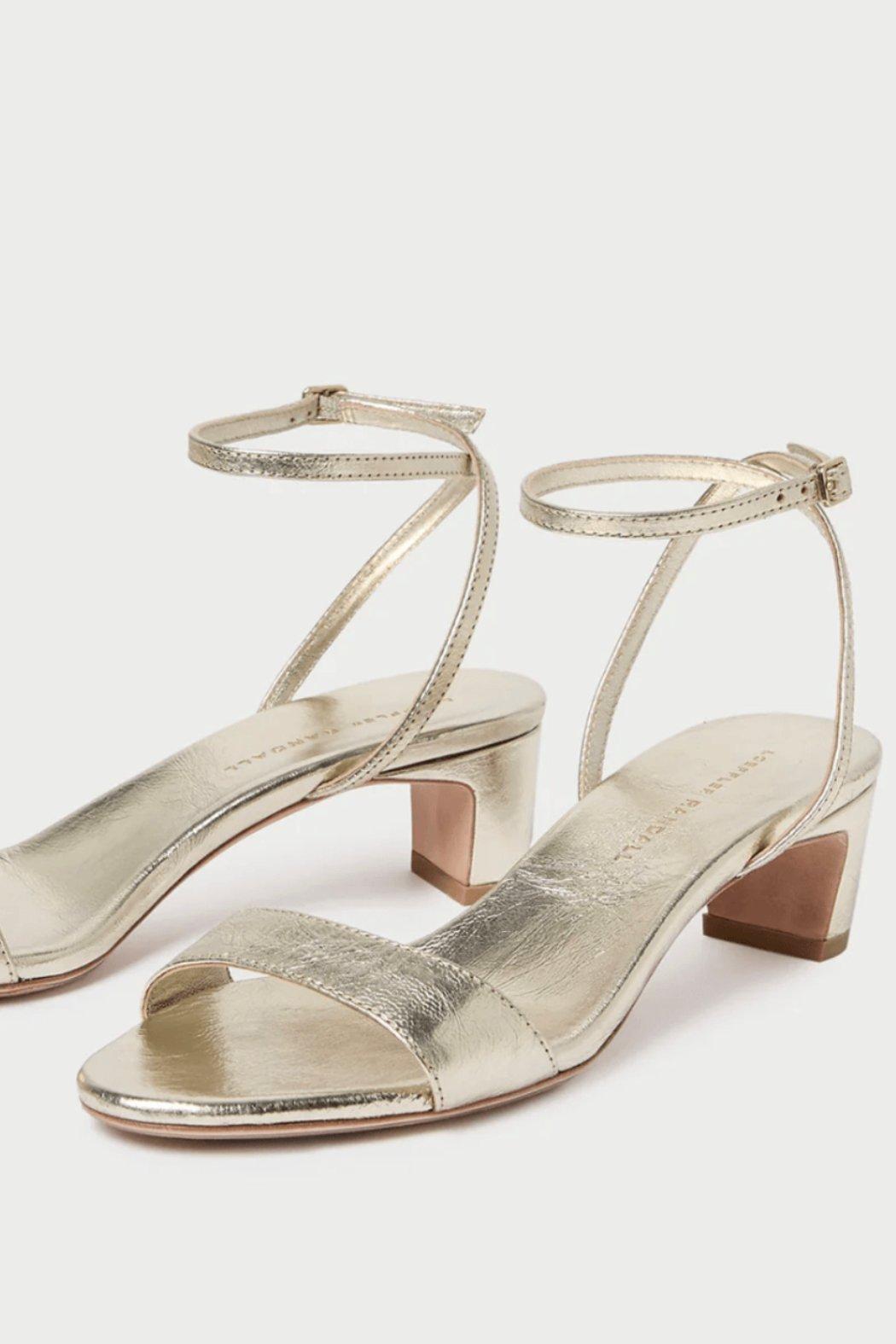 Alice Champagne Leather-Sandal Product Image
