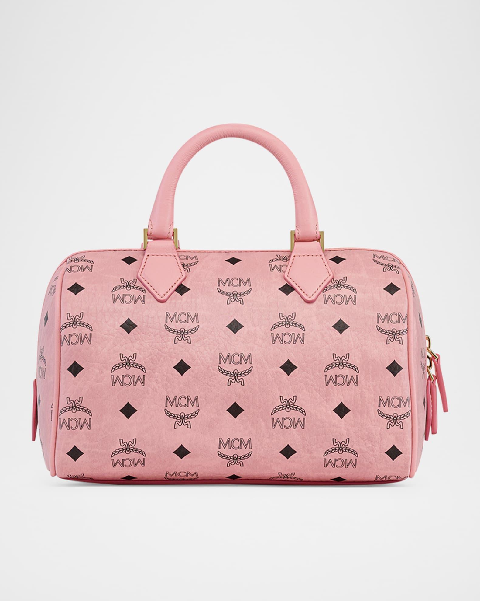 Ella Small Boston Visetos Top-Handle Bag Product Image