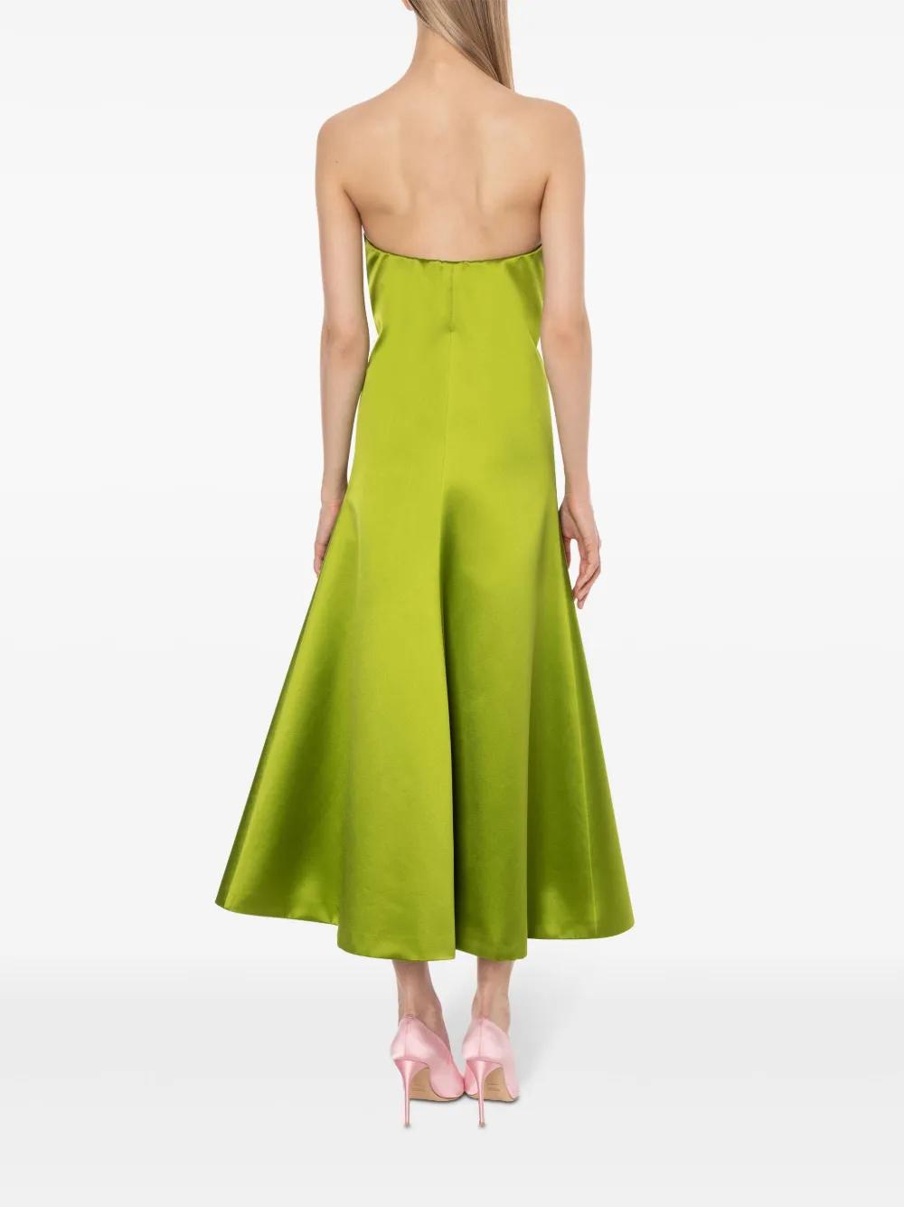 strapless satin jumpsuit Product Image