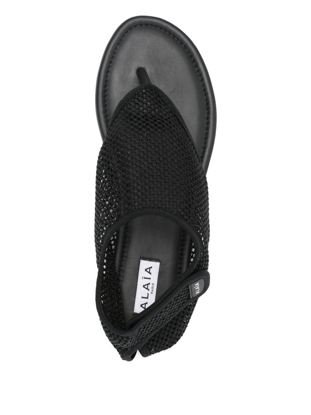 leather flat sandals Product Image