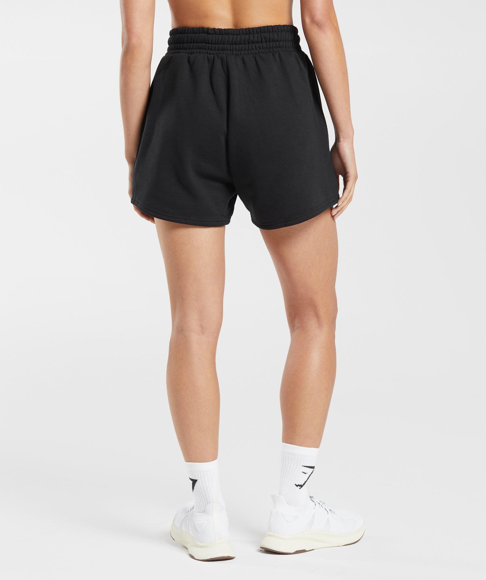 Gymshark Training Fleece Shorts - Black Female Product Image