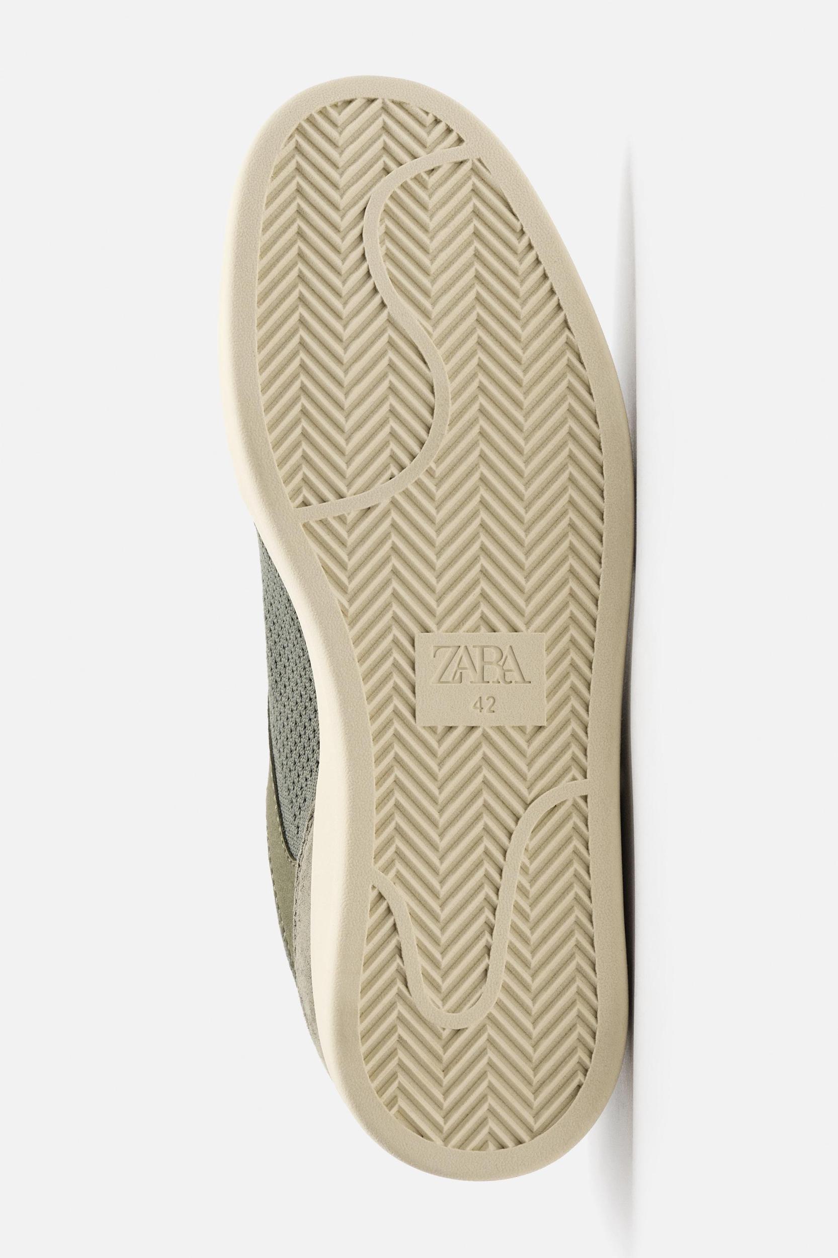 KNIT FABRIC SNEAKERS Product Image