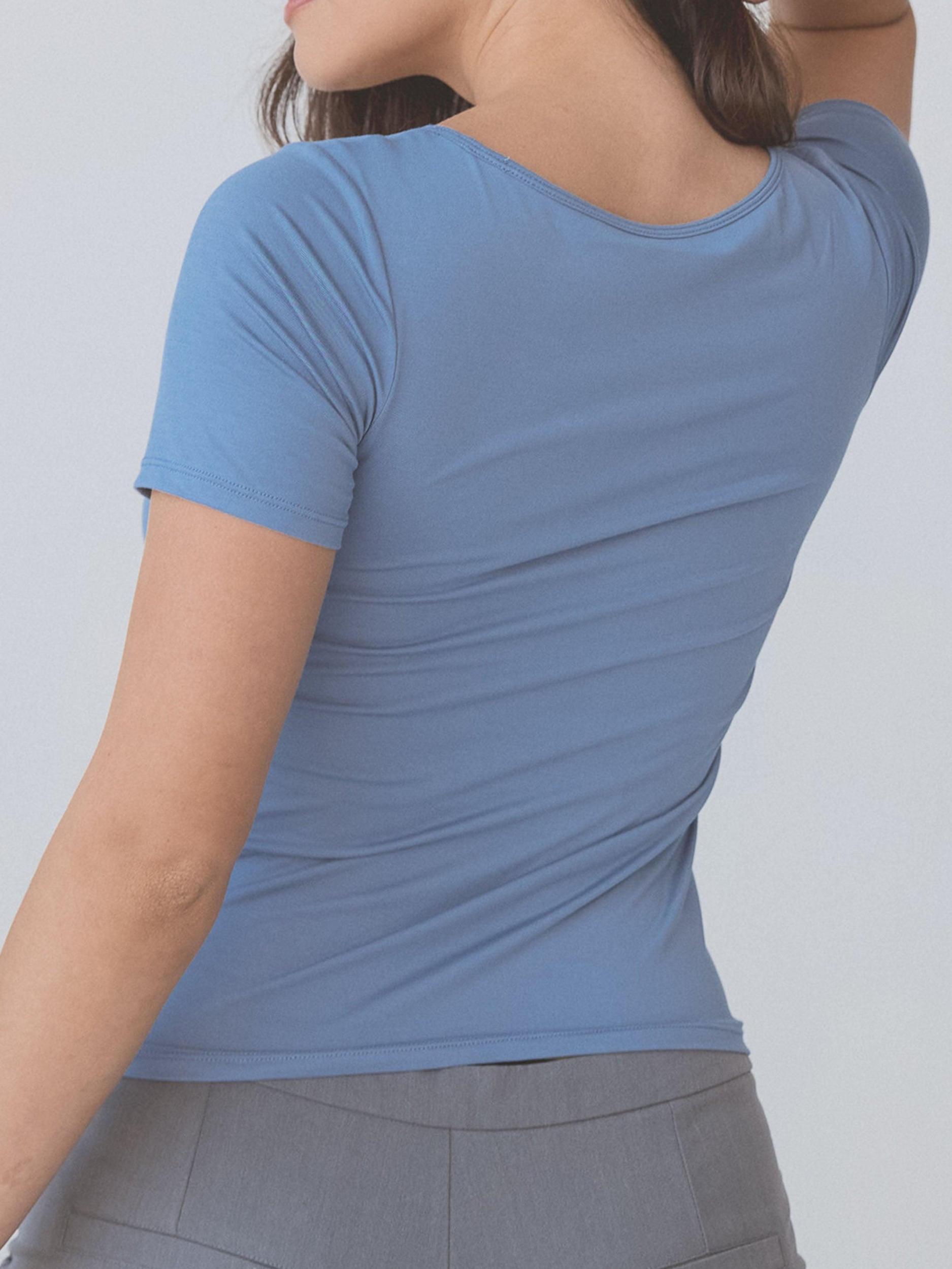 Scoop Neck Braless Short Sleeve Product Image