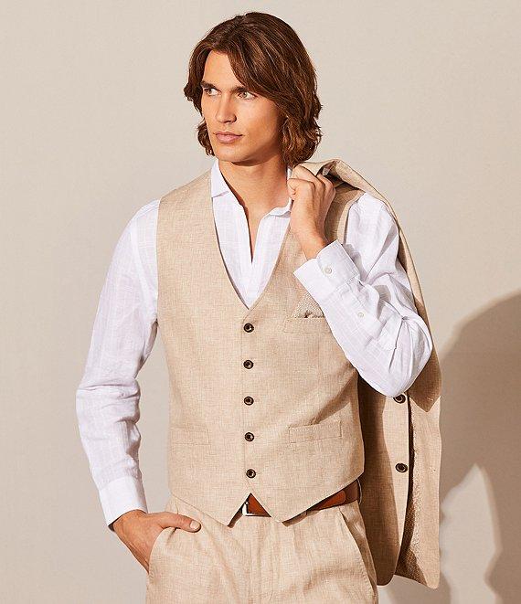 Murano Baird McNutt Linen Blend Classic Fit Long Sleeve Woven Shirt Product Image