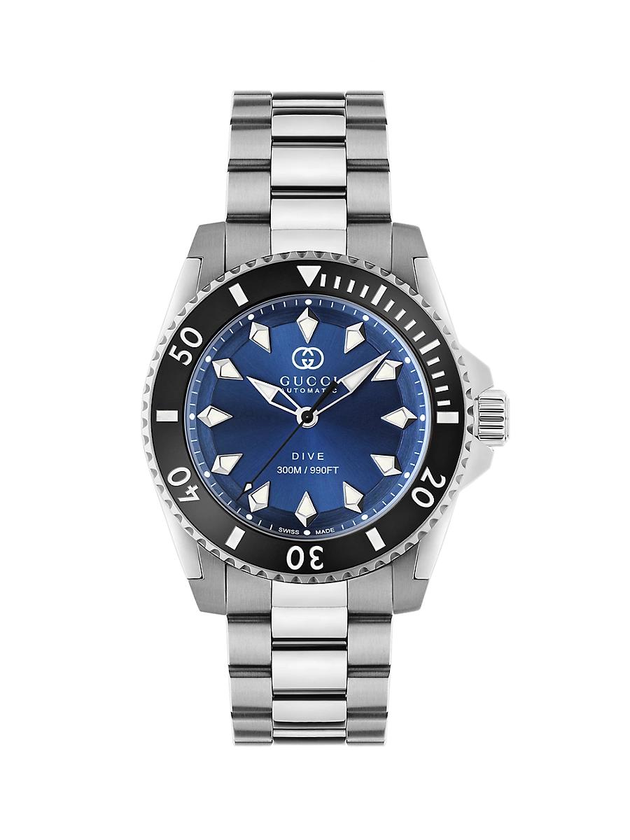 Mens Dive Stainless Steel Bracelet Watch/40MM Product Image