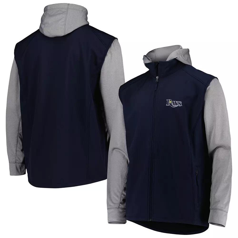 Men's Dunbrooke Navy/Heather Gray Tampa Bay Rays Alpha Full-Zip Jacket,  Product Image
