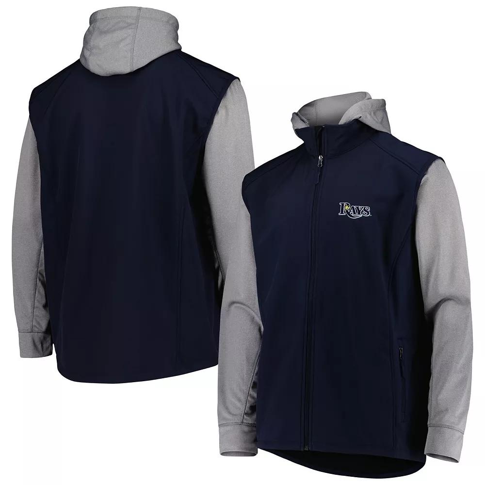 Men's Dunbrooke Navy/Heather Gray Tampa Bay Rays Alpha Full-Zip Jacket,  Product Image