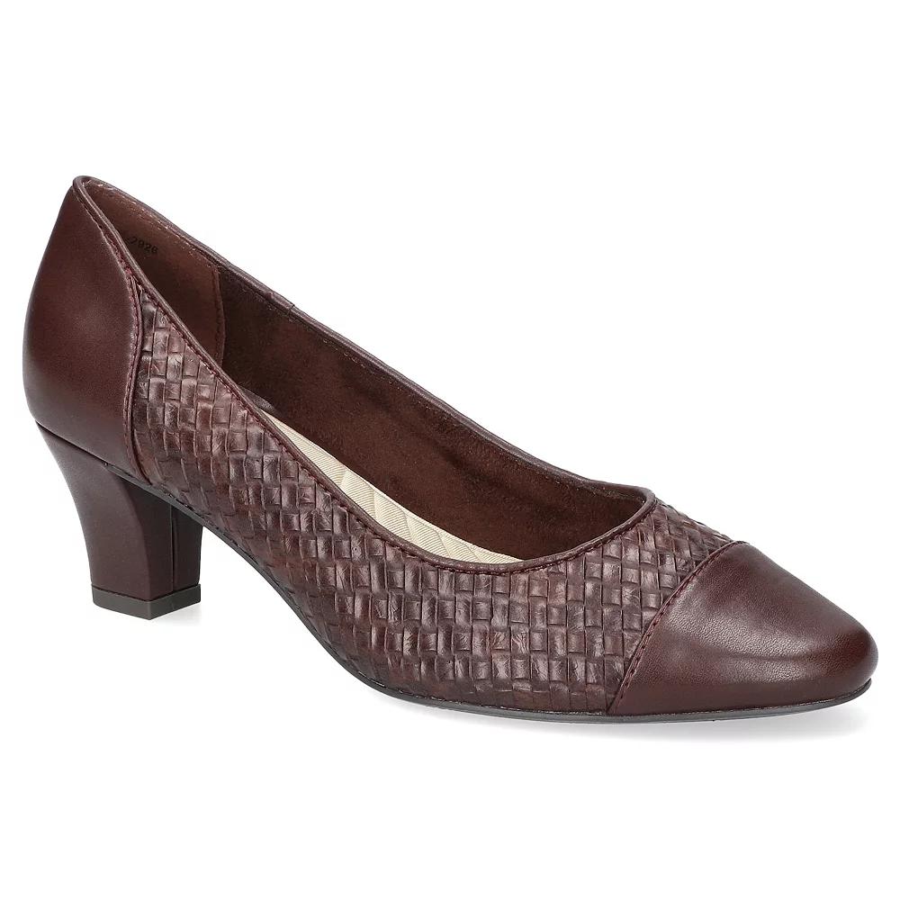 Easy Street Wes Women's Pumps, Size: 7 XW, Brown Woven Embossed Product Image