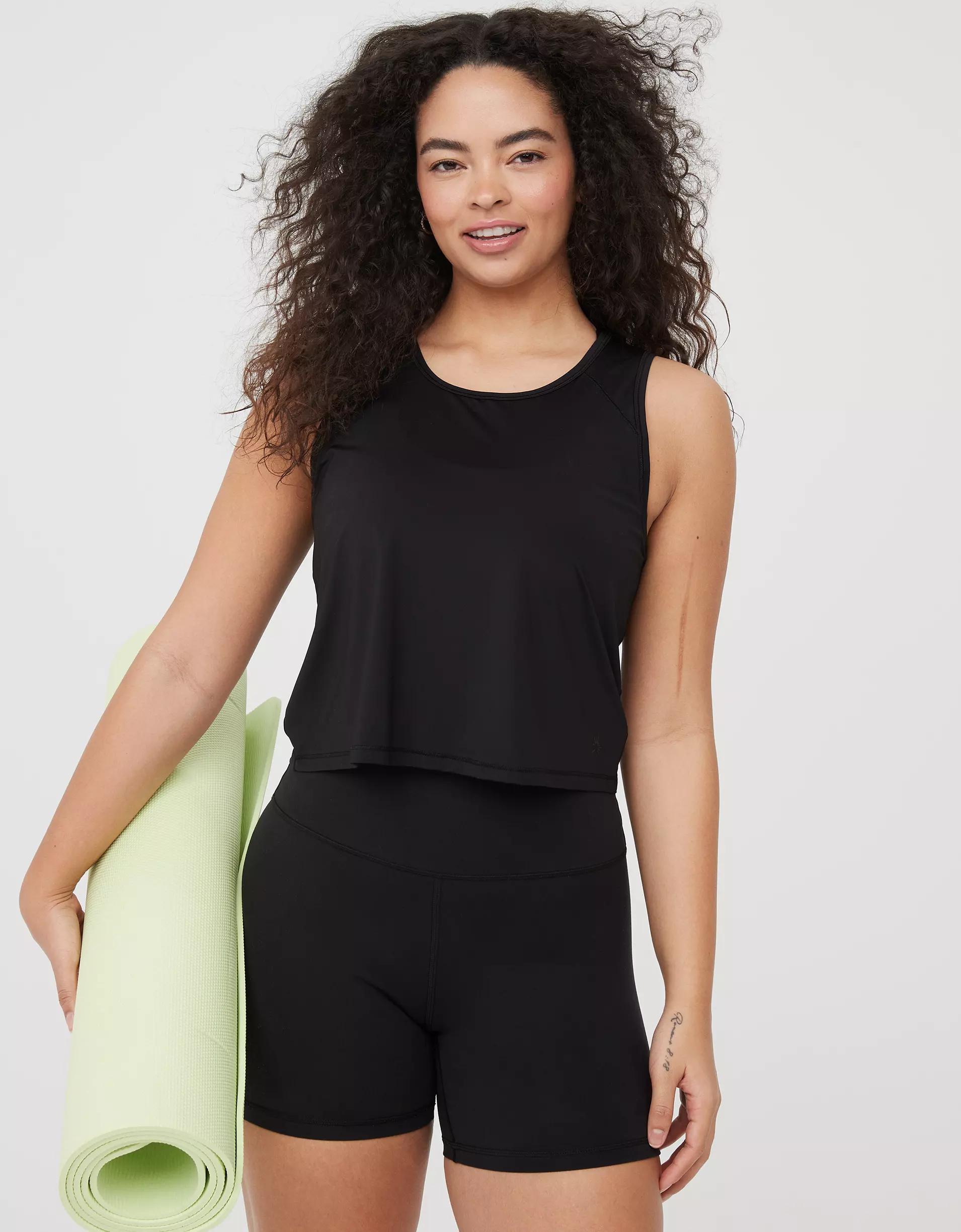 OFFLINE By Aerie Sweat Sesh Cropped Tank Top Product Image