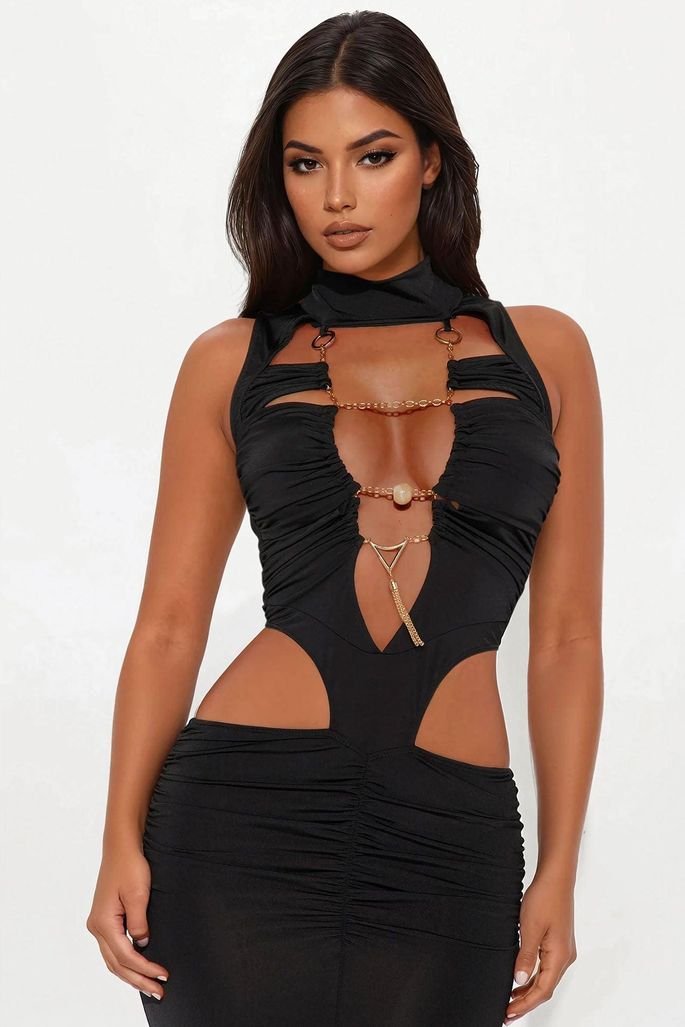 In Your Dreams Maxi Dress - Black Product Image