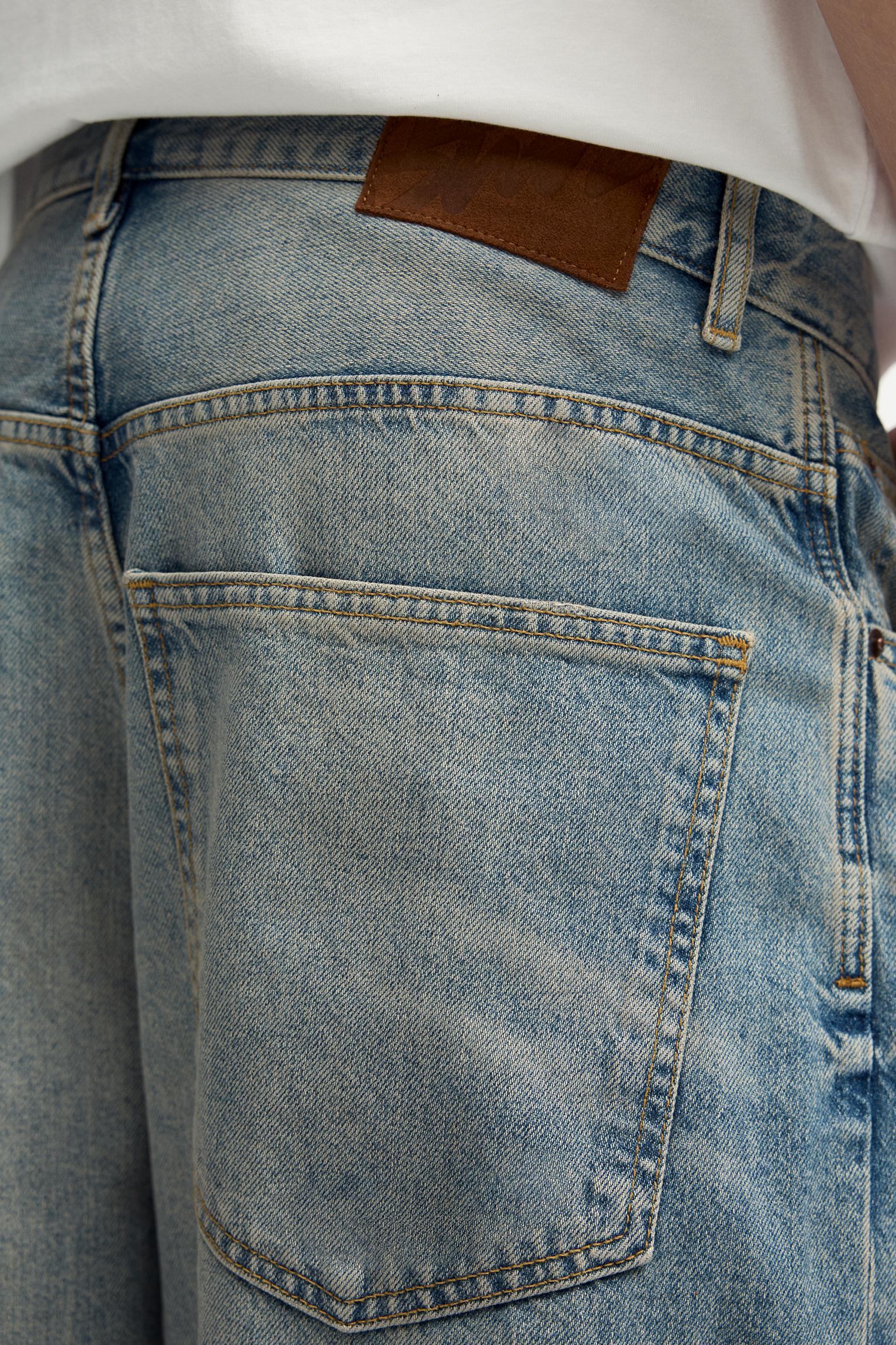 Super baggy washed finish jeans Product Image