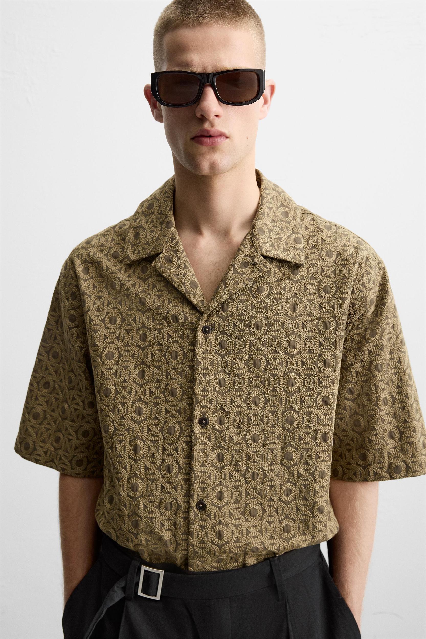EMBROIDERED JACQUARD SHIRT Product Image