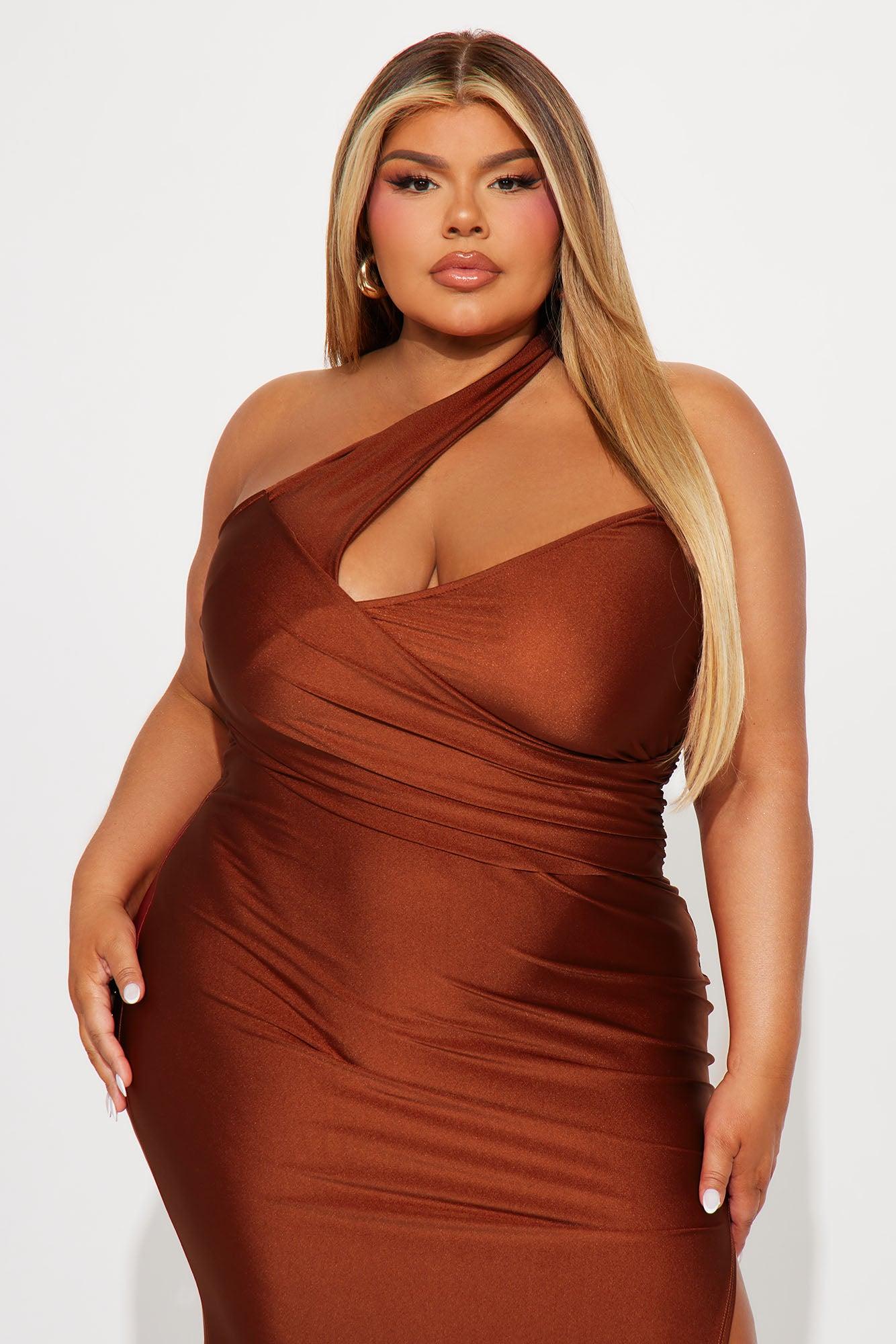 Can't Replace You Maxi Dress - Rust Product Image