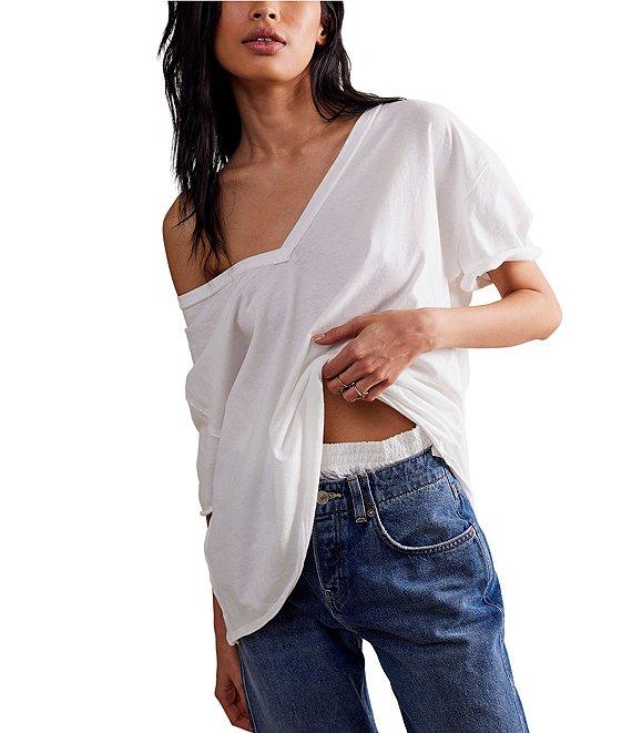 Free People Nina V-Neck Short Sleeve Tee Product Image