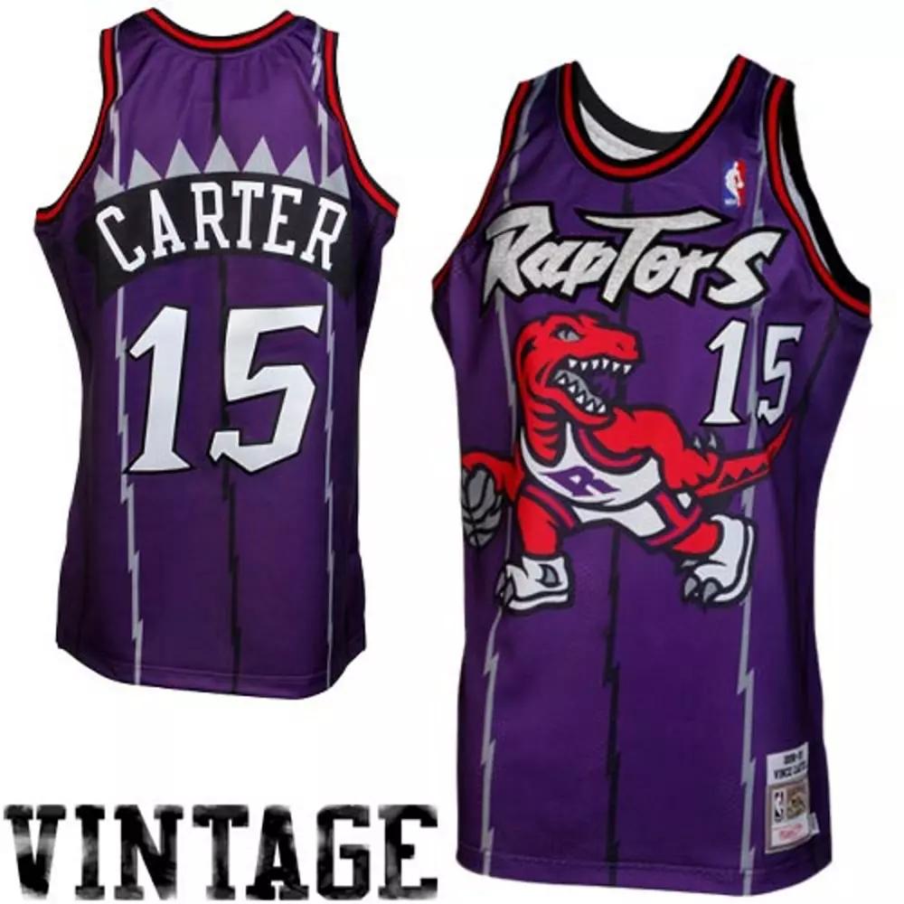 Mitchell & Ness Vince Carter Toronto Raptors 1998/99 Throwback Authentic Jersey - Purple, Men's, Size: 56, Rpt Purple Product Image