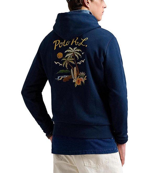 Polo Ralph Lauren Loopback Fleece Embroidered Graphic Hoodie Product Image