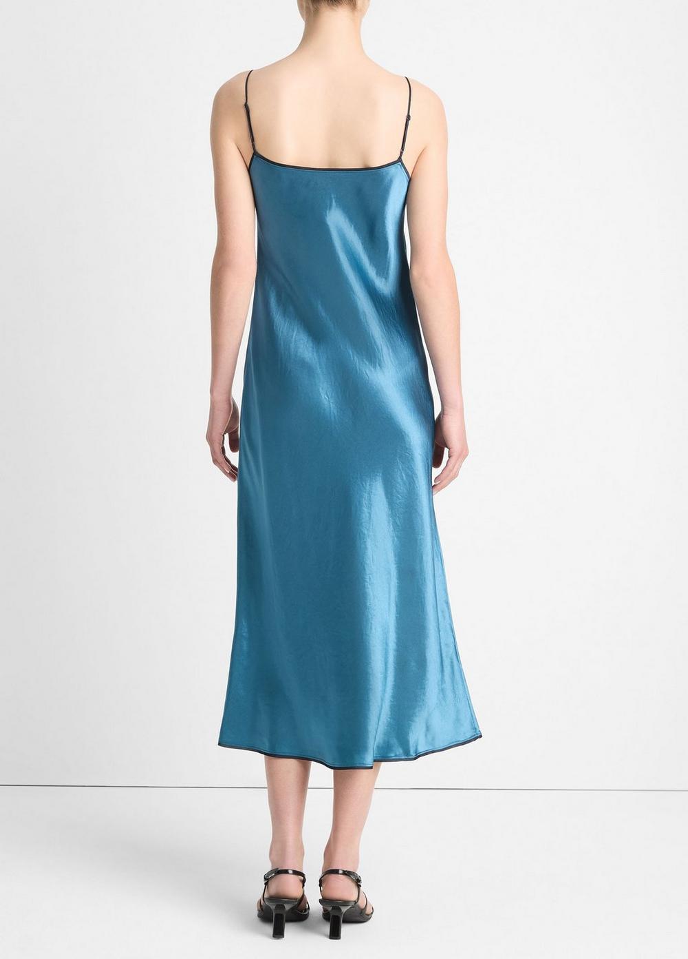 Satin Tipped Slip Dress Product Image