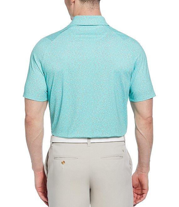 Callaway Micro Floral Performance Stretch Short Sleeve Polo Shirt Product Image