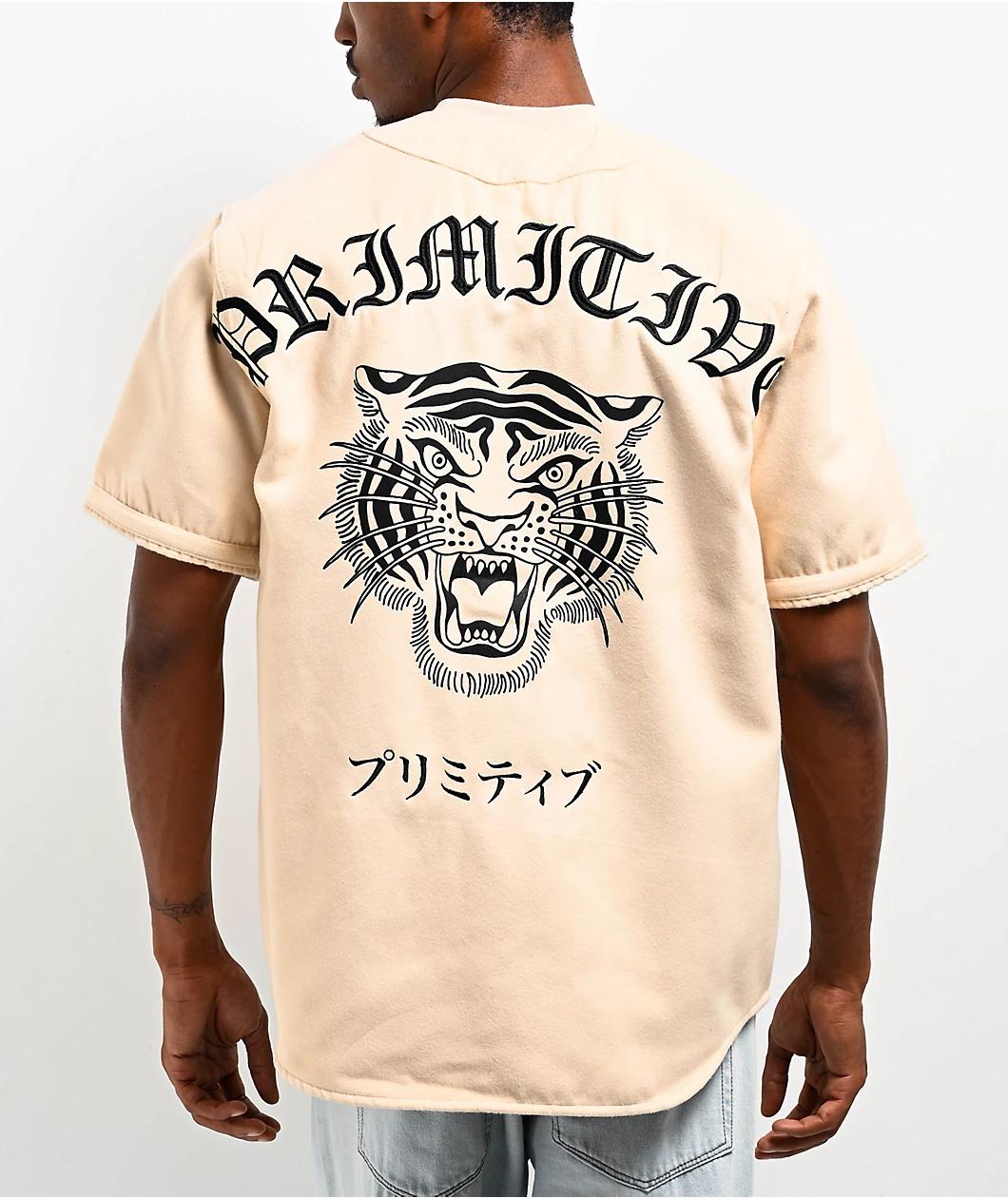Primitive Hiro Cream Baseball Jersey Product Image