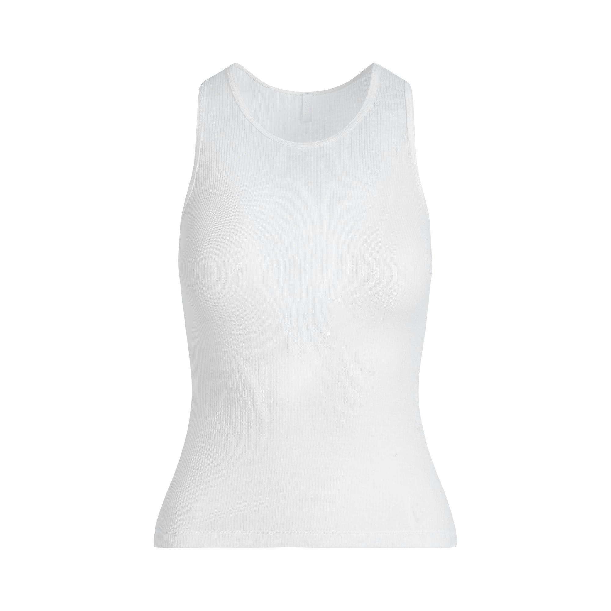 SHEER COTTON TANK | SNOW Product Image