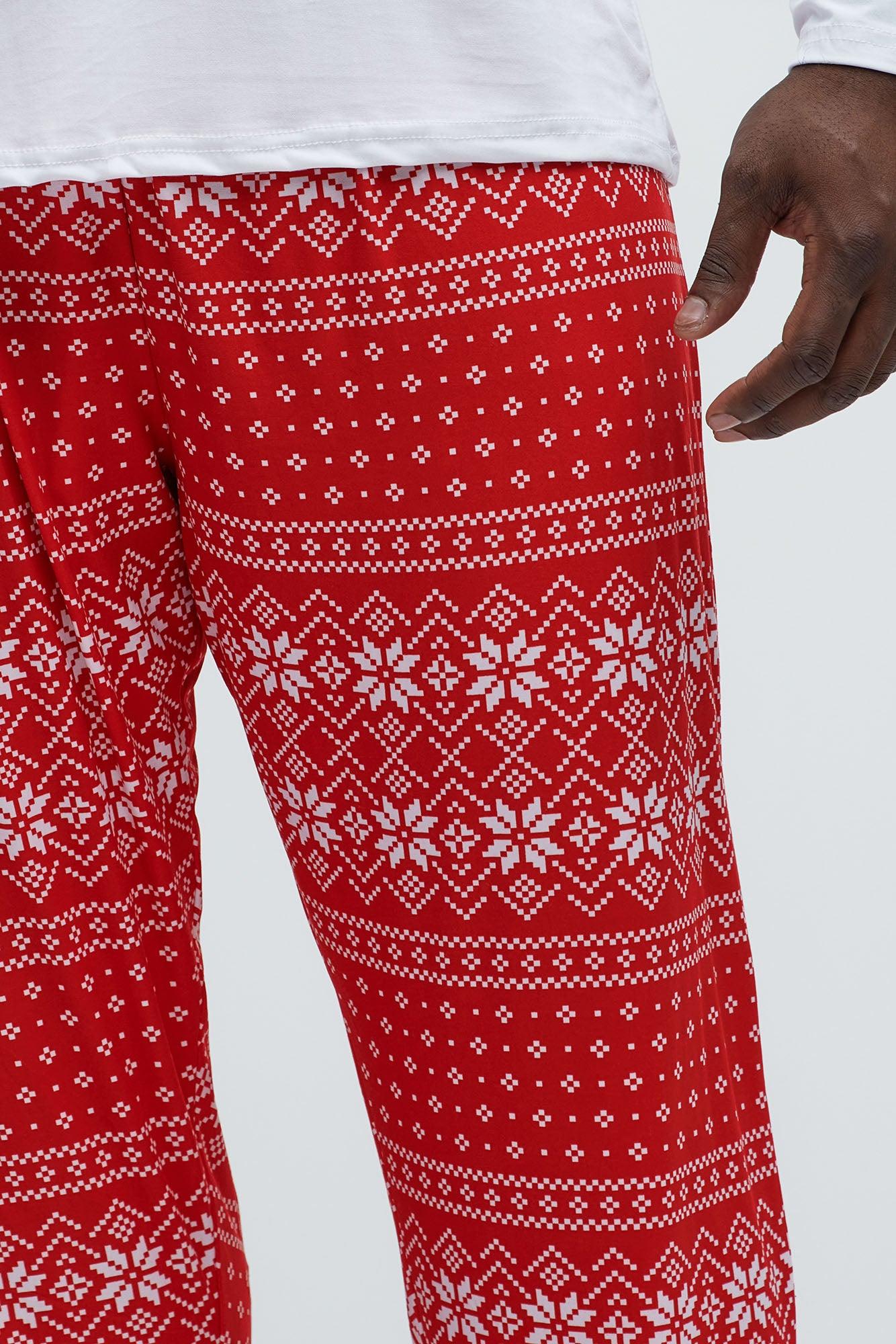 Lit Like A Christmas Tree Holiday PJ Set - White/combo Product Image