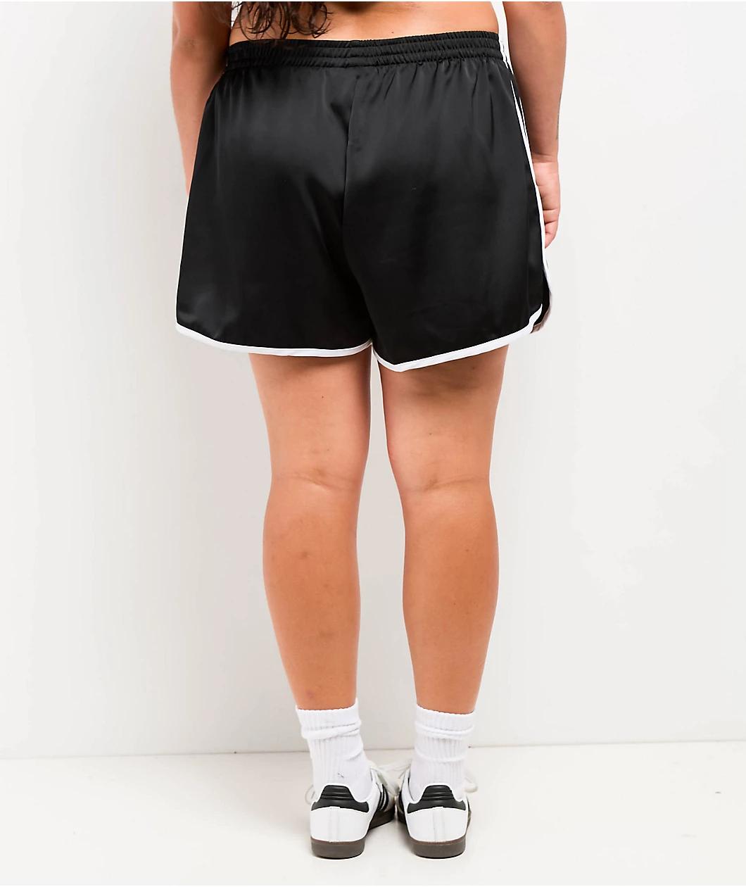 adidas Originals Adicolor 3-Stripes Sprinter Black Track Shorts Product Image