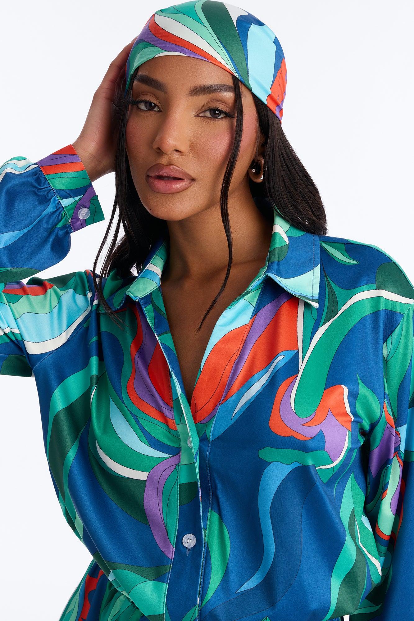 Cara Long Sleeve 2 Piece Romper Set - Green Female Product Image