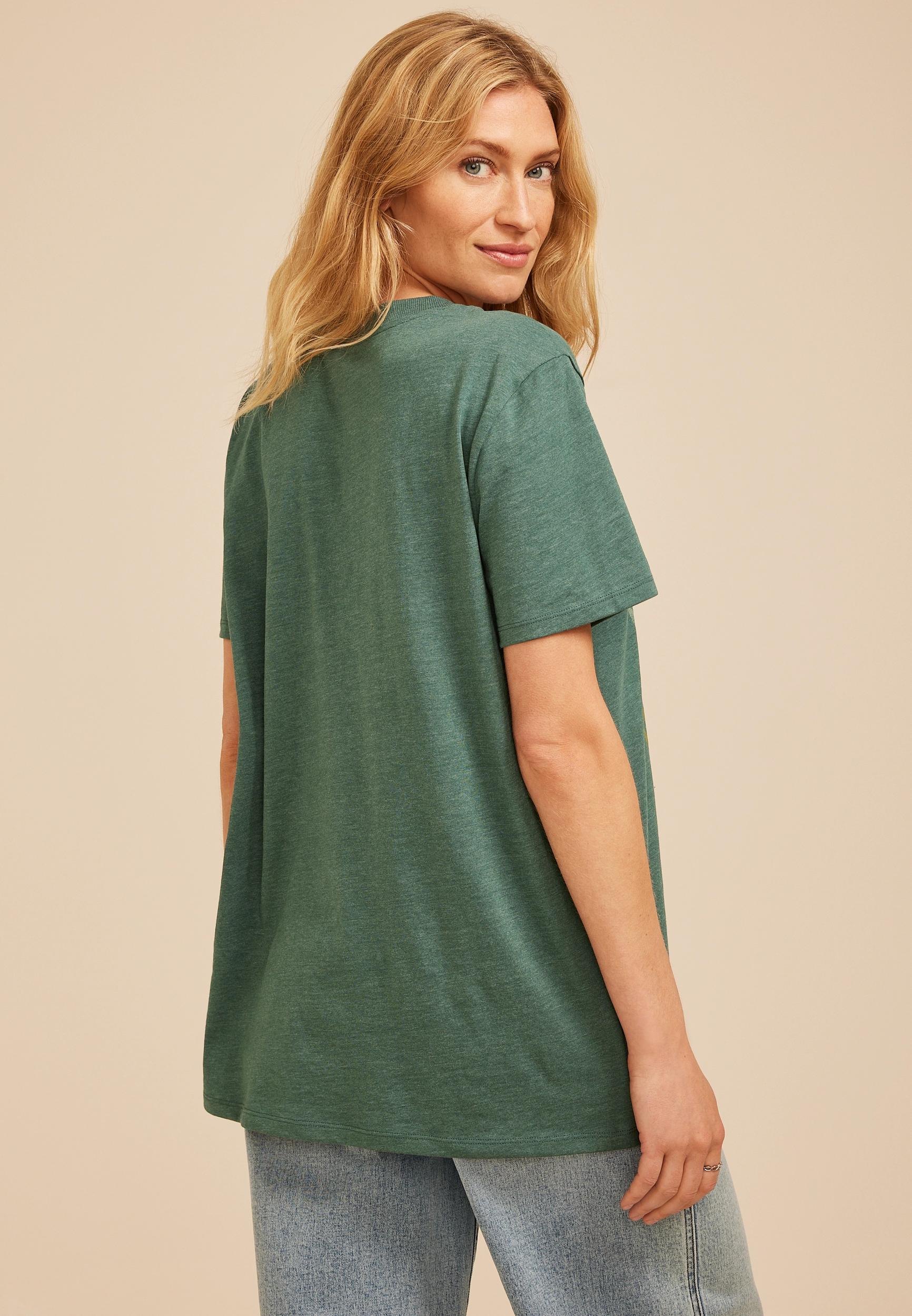 Embroidered Pumpkin Oversized Fit Graphic Tee Product Image