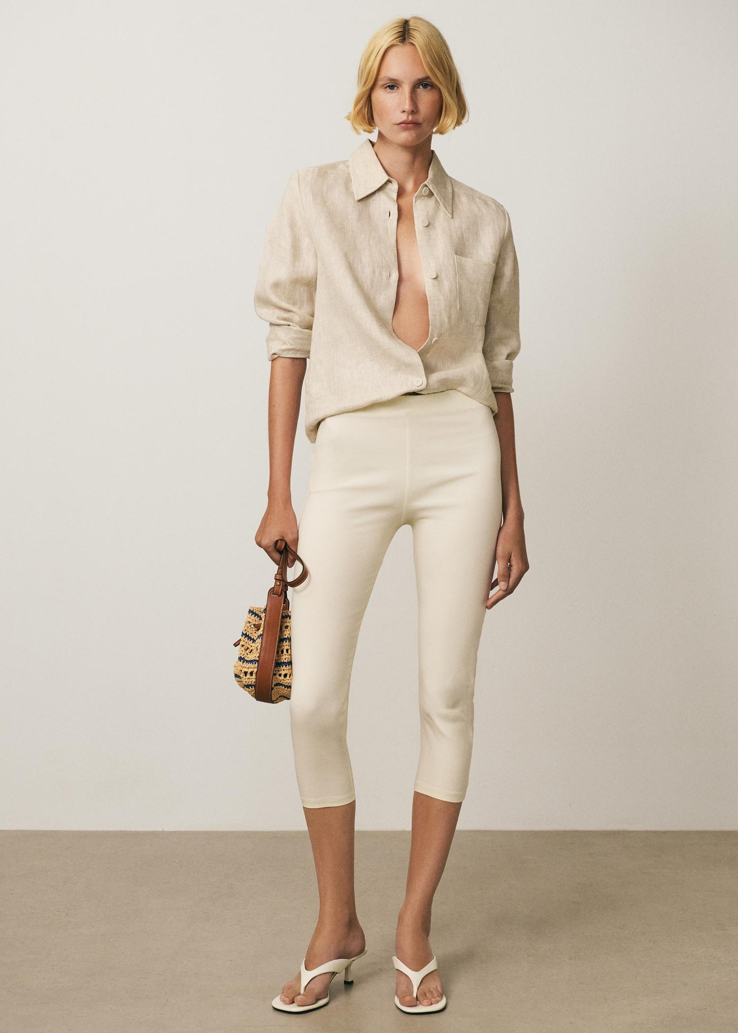 Combined natural fibre bag - Women | MANGO USA Product Image