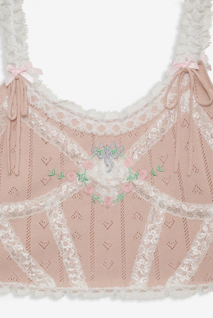 Eloise Knit Tank Top — Neutral Product Image