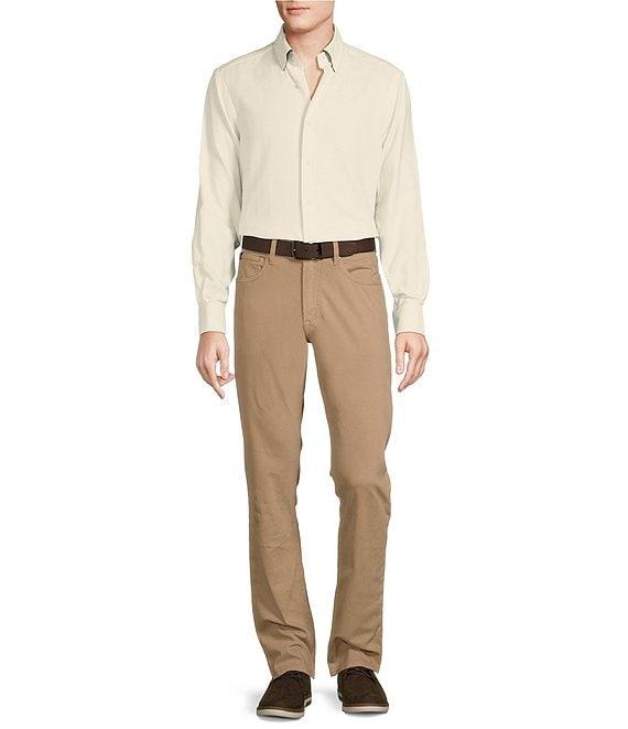 Cremieux Blue Label Solid Flannel Long Sleeve Woven Shirt Product Image