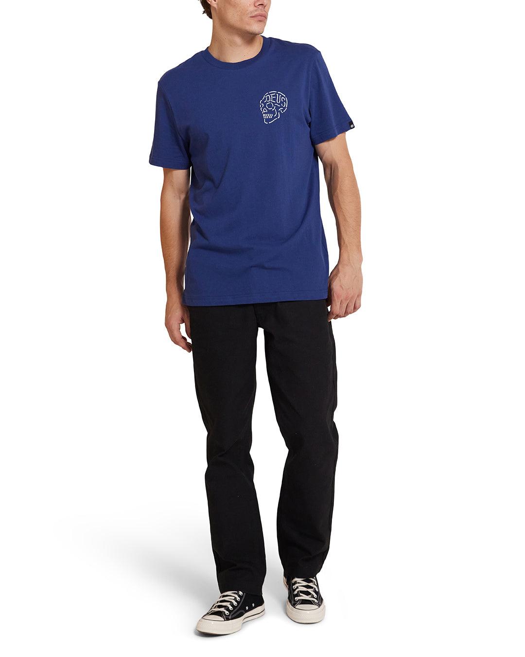 Venice Skull Tee - Mechanic Blue Product Image