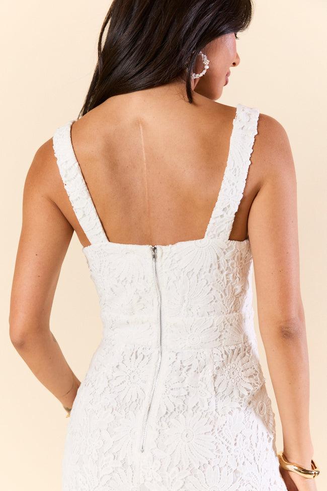 Pure Elegance White Lace Jumpsuit FINAL SALE Product Image