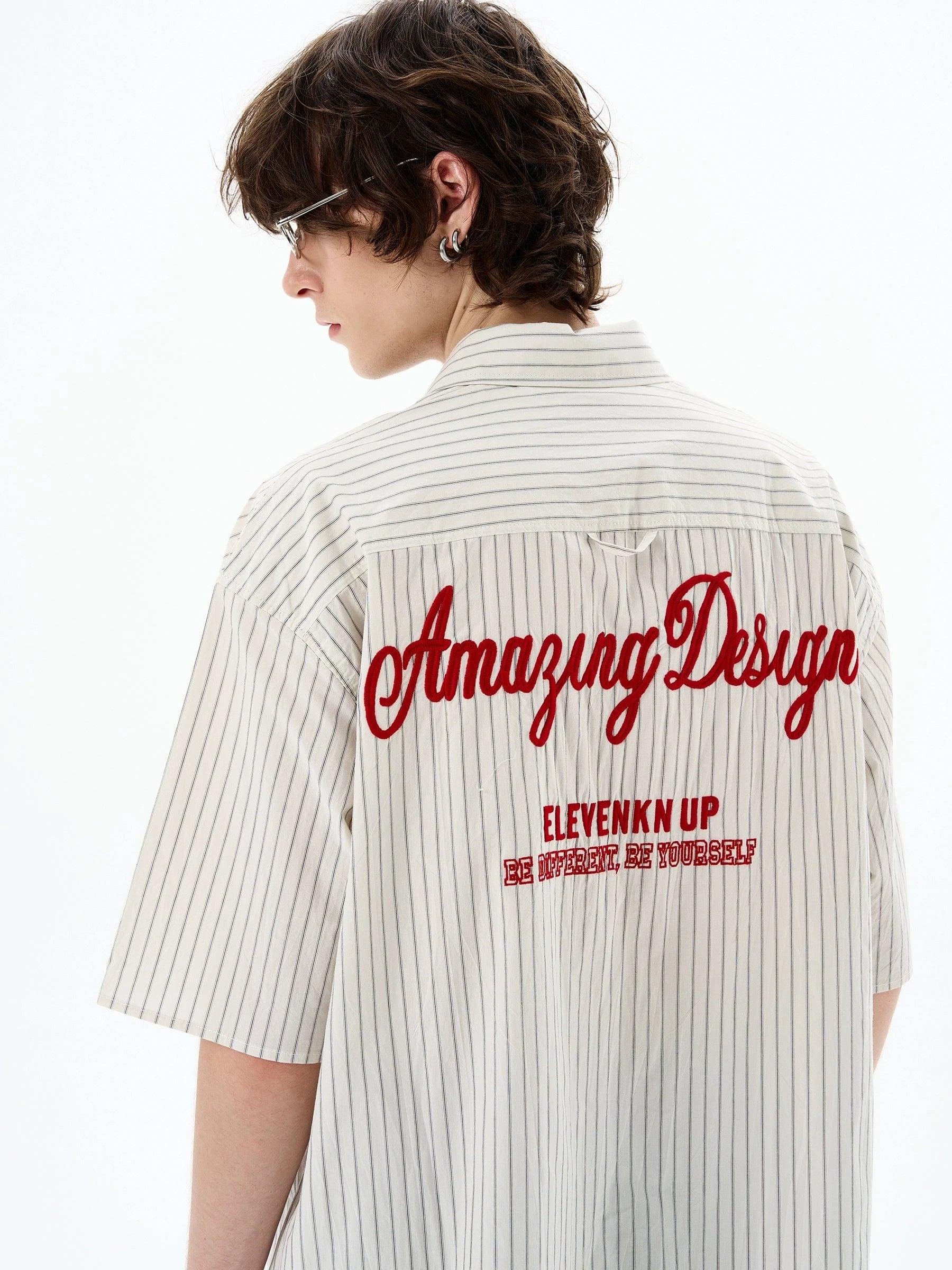 RT No. 18509 STRIPED BUTTON-UP SHORT SLEEVE Product Image