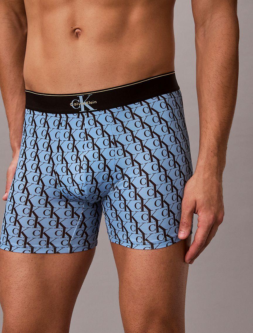 Graphic Monogram Microfiber Stretch Boxer Brief Product Image